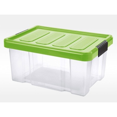 Tontarelli Úložný box s clipem PUZZLE 5 l transparentní/zelená