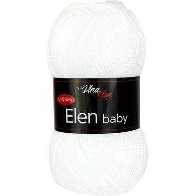 Příze Elen Baby 4002 bílá