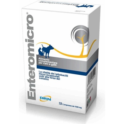 Enteromicro na obnovenie črevnej mikroflóry pre psy a mačky 1500 mg 32 tbl.