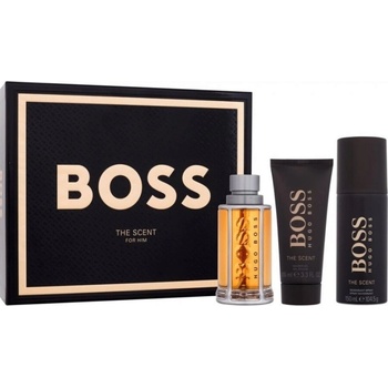 HUGO BOSS The Scent Подаръчен комплект за мъже Размер EDT 100 ml + 150 ml дезодорант спрей + 100 ml душ гел
