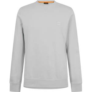 HUGO BOSS Риза с дълъг ръкав Boss Mens BOSS ORANGE Long Sleeve Premium Cotton Sweatshirt (Westart Crew Neck) - Pastel Grey