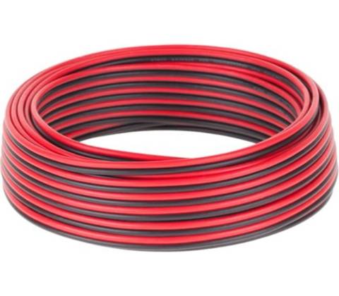 Cabletech 2x0,75 mm černo-rudá