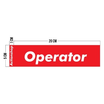 Samolepka "Operator" Actionshop