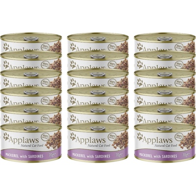 Applaws Cat Makrela so sardinkami 24 x 70 g