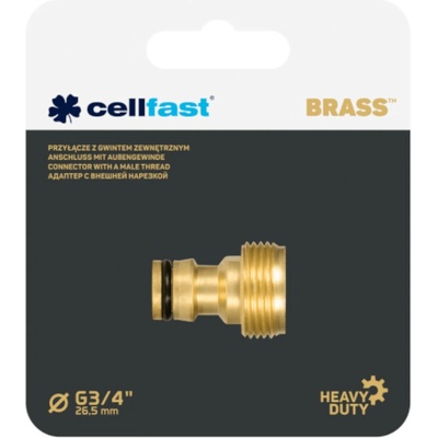 CELLFAST Pripojenie s vonkajším závitom BRASS G3/4