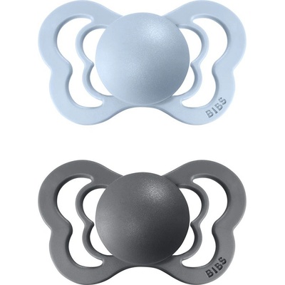 Bibs Couture ortodontické silikon 2ks Iron Baby Blue