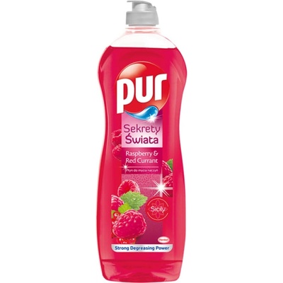 Pur čistiaci prostriedok na ručné umývanie riadu Power Raspberry 750 ml