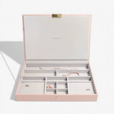 Stackers šperkovnice Blush & Champagne Gold Supersize Lid růžová 74704