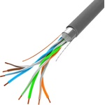  Кабел FTP Cat5e 24AWG CU 0.51, ETL Certified, сертифициран - СИВ (FTP Cat5e 24AWG CU 0.51 ETL Certified)