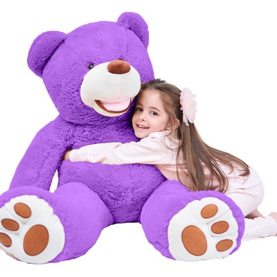 Miś Gustaw Gustaw Teddy Bear Large XXL Fialová Amigo 90 cm