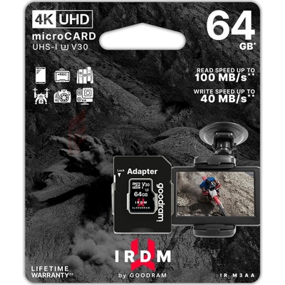GOODRAM microSD UHS-I U3 64GB IR-M3AA-0640R12