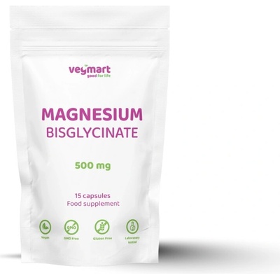 Vegmart Magnézium Bisglycinát 500 mg 15 kapsúl