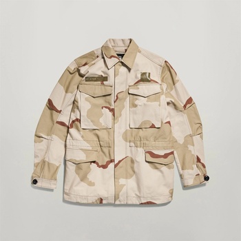 Image 1 of G Star Риза с дълъг ръкав G Star Men's Core Field Cotton Long Sleeve Overshirt - Dk Brick