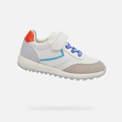 Geox boys' sneakers Alben Boys White