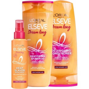 L'Oréal L'Oréal Elseve Комплект Dream Long - Шампоан, Балсам и Термозащитен спрей, 250 + 200 + 150 ml - baby