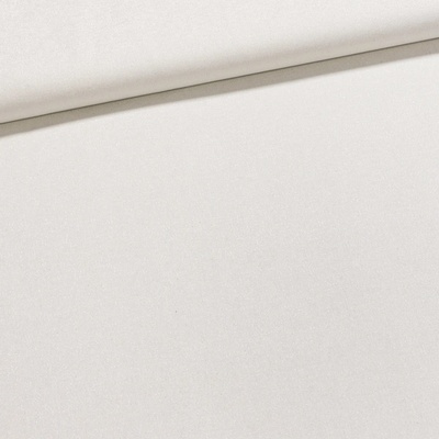 Bavlněné plátno PANAMA WHITE / SILVER, stříbrná nitka, vyšší gramáž š.140cm (látka v metráži)