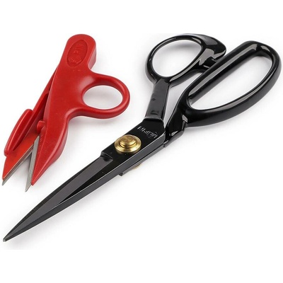 Krejčovské nůžky PIN délka 21; 24 cm a cvakačky v krabičce Varianta: 1 (21 cm) černá, Balení: 1 sada 61857/160677/287184