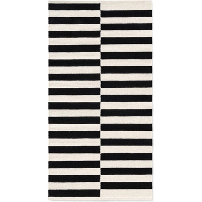 Hanse Home Черно-бял двустранен ръчно изработен вълнен килим 80x150 cm Donna - Hanse Home (106207-80x150)