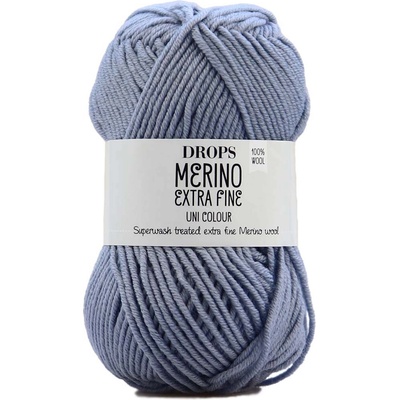 Drops Merino Extra Fine 38 modrá mlha