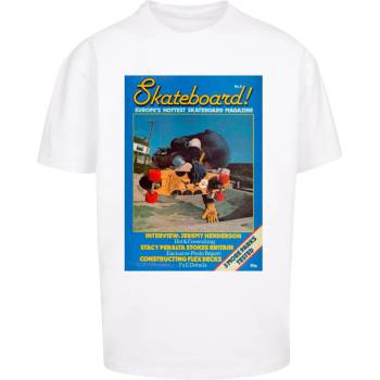 MERCHCODE Тениска овърсайз The Skateboard Magazine Cover No 8 Oversize Tee white XXLUB-MC1033-00220 - , размер XXL