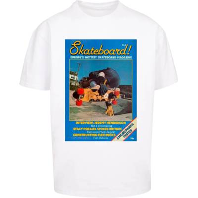 MERCHCODE Тениска овърсайз The Skateboard Magazine Cover No 8 Oversize Tee white XXLUB-MC1033-00220 - , размер XXL