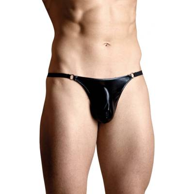 Pánske tangá 4487 black čierna