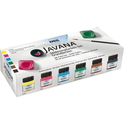 Kreul Javana Комплект цветове за коприна Basic Colours 6 x 20 ml (81600)