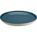 Emile henry (Франция) Керамична чиния emile henry dinner plate основна - цвят синьо-зелен с екрю (eh 8928-b9)