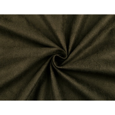 Úplet / imitace broušené kůže Varianta: 9 zelená khaki, Balení: 1 m