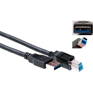 ACT usb 3.0 a мъжки към usb b мъжки 1 м черен sb3017 (sb3017)