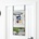 vidaXL Огледало за врата, черно, 40x80 см, стъкло и алуминий (327407)