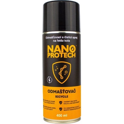 NANOPROTECH BICYCLE odmašťovací a čistící sprej na řetěz 400ml NP-660