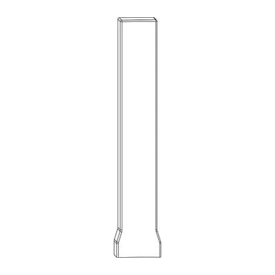ROTO NX krytka rohového ložiska P záložka PVC R01.1 přírodně stříbrná