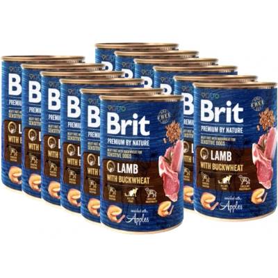 Brit Premium by Nature Агнешко с елда 12x400г