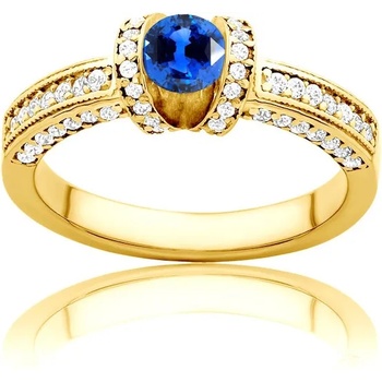 Image 1 of SAVICKI Пръстен Heart of the Ocean: злато, син сапфир