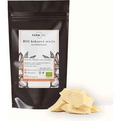 Farm.inc BIO nerafinované kakaové máslo 25 kg