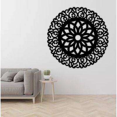 Dřevěný obrazek mandala SLUNCE - 55x55 cm