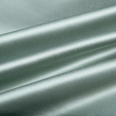 Látka polyesterový satén LUX-003 Ledově zelená - šířka 150 cm