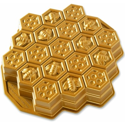 Nordic Ware Forma na bábovku včelí plást zlatá 85477 28x30 cm