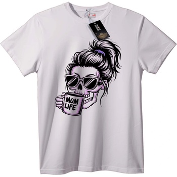 NOONEBRAND Тениска Мама Живот Череп - S, Black