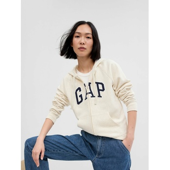 GAP Суитшърт с цип и лого на Gap GAP | Byal | ЖЕНИ | XXS