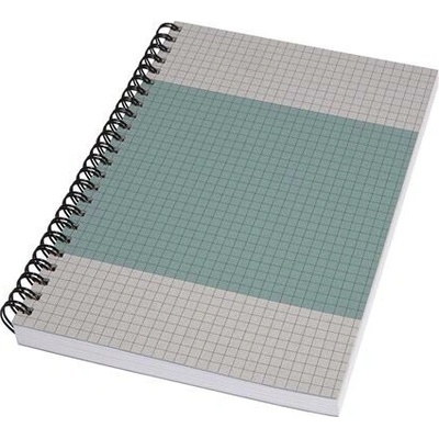 SIGEL Zošit so špirálovou väzbou formát A5 kockovaný mäkká obálka Quicknote modro sivý SN600