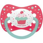 Canpol babies Силиконова залъгалка със симетрична форма Canpol - Cupcake, 6-18 m, Розова (23/283_pin)