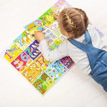 Bigjigs Toys - Детски пъзел за под - Числа (BJ559)