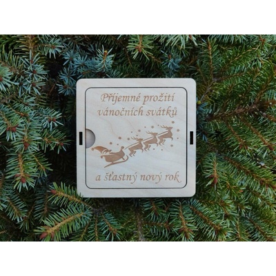 Vánoční krabička na peníze D-decor - Santa