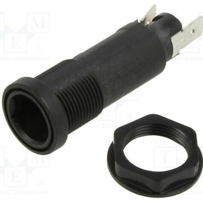 SCHURTER 0031.1623 Zásuvka; 10A; 500VAC; FEC; na panel; černá; UL94V-0; termoplast