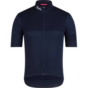 Rapha Мъжка фланелка с къс ръкав за колоездене Rapha Brevet Element Jersey Cycling jersey - Dark Navy / White (056-3823-0314)