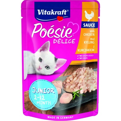 Vitakraft Cat Poésie Délice Junior Sauce kuřecí 85 g