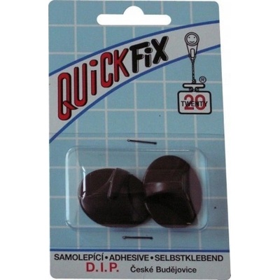 D.I.P. DIP - QUICKFIX háčik samolepiaci typ 6 - 2 ks - tmavo hnedý