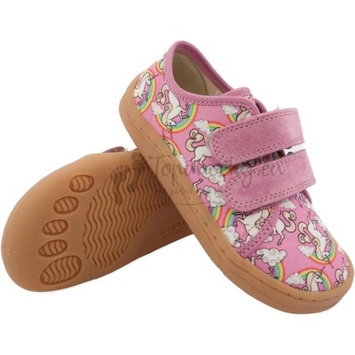 Froddo detské barefoot plátenky G1700379-4 white pink